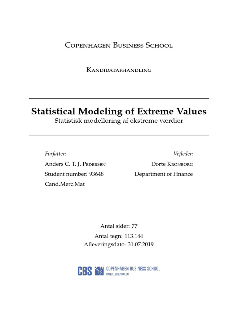 Speciale Print Pdf Statistics Estimation Theory