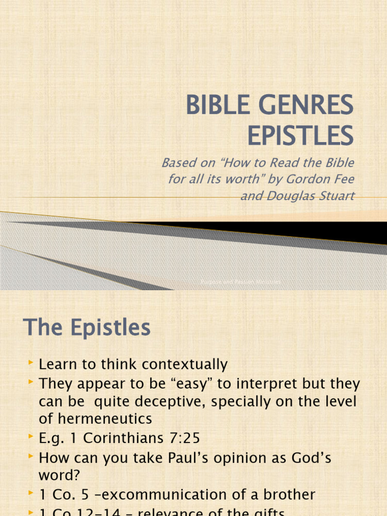 Understanding Bible Epistles: A Guide | PDF | Paul The Apostle | Theology
