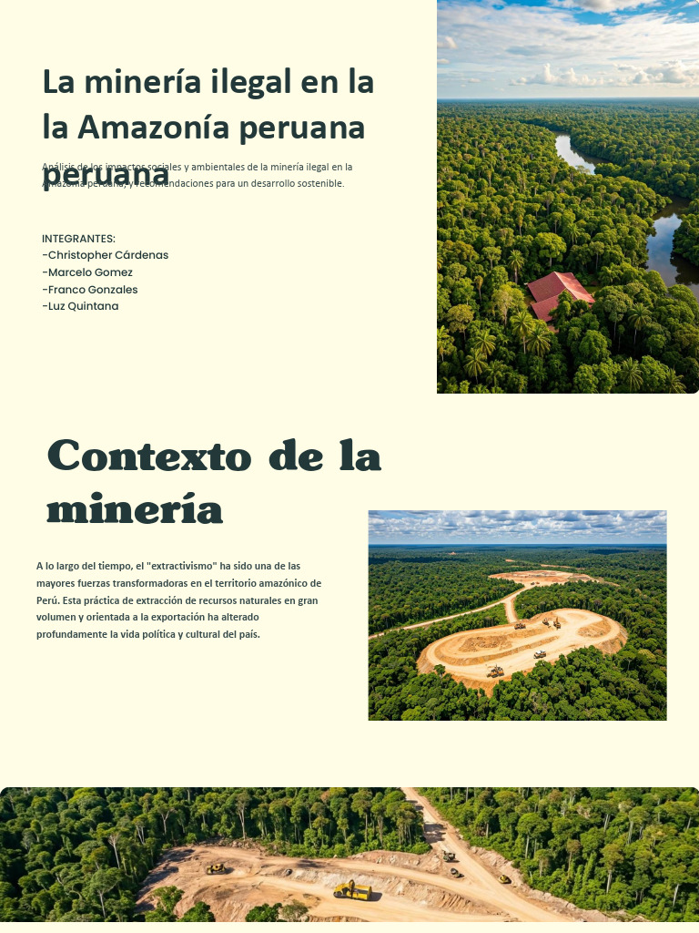 La Mineria Ilegal en La Amazonia Peruana | PDF | Minería | Perú