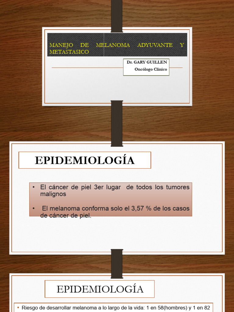 Tratamiento del Melanoma Metastásico | PDF | Melanoma | Cáncer