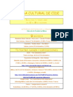 Agenda Cultural 12-18 Dic.