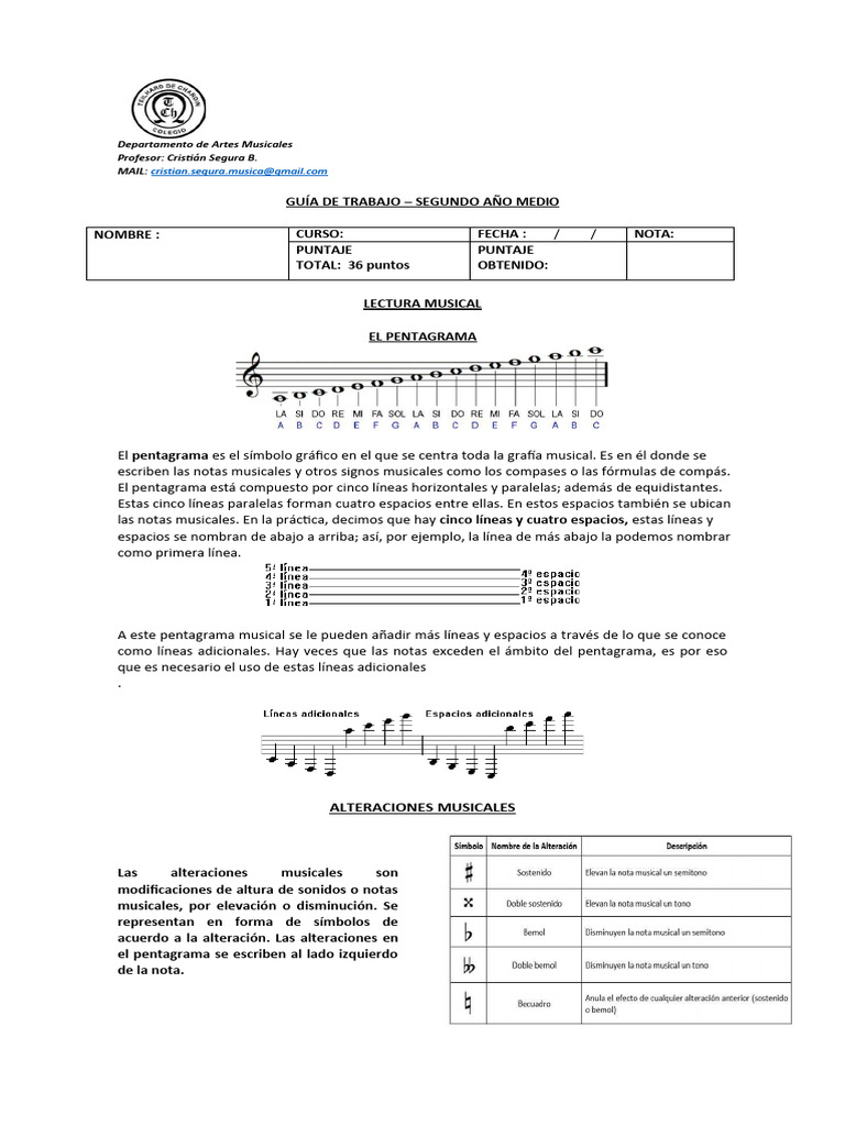 Gu a m sica nm2 2 medio guia 2 lenguaje musical pdf