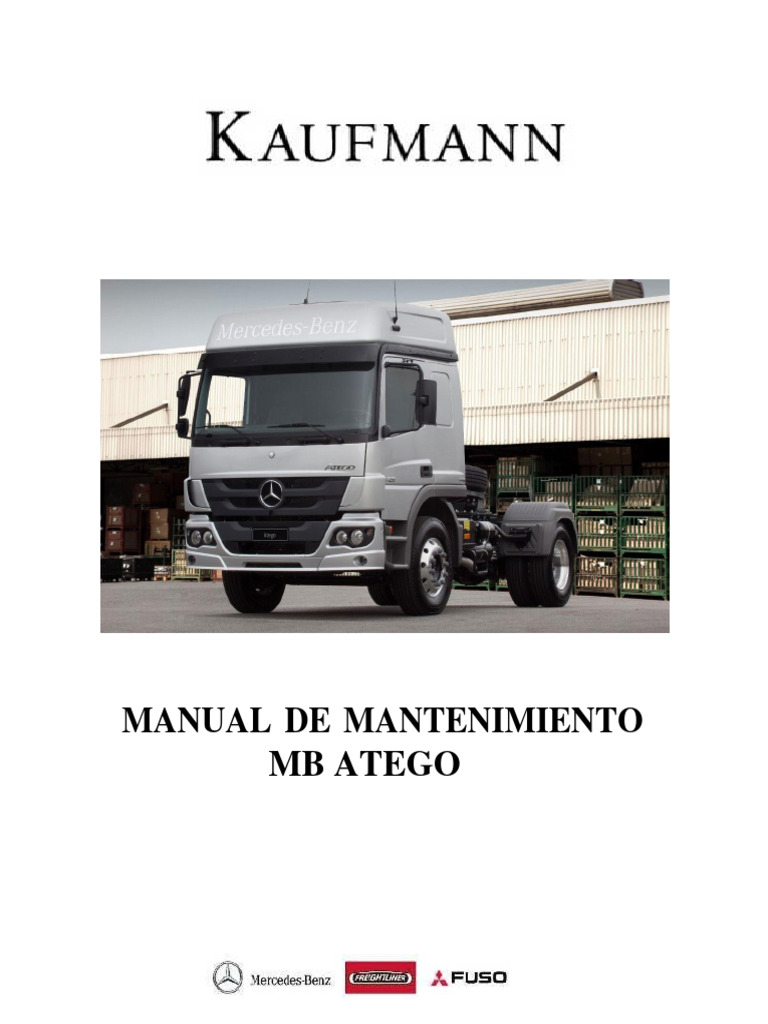 Manual de Mantenimiento MB Atego | PDF | Motores | Partes de vehículo