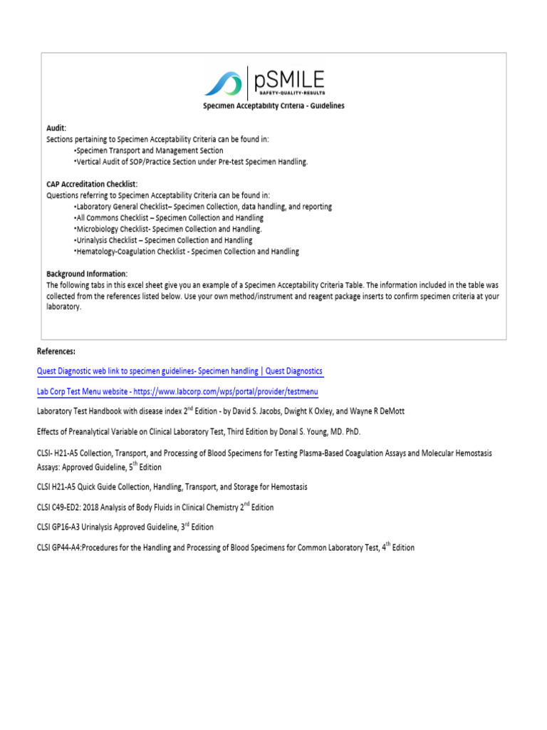 Specimen Handling Guidelines | PDF | Blood Plasma | Blood