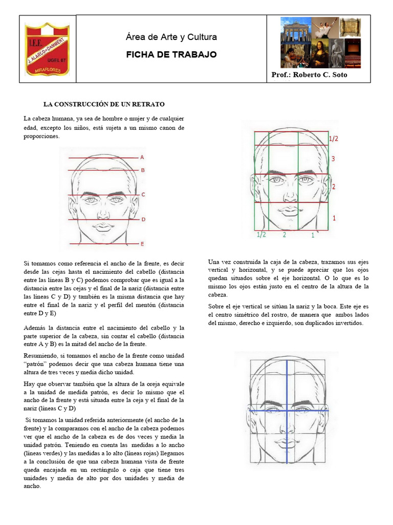 FICHA DE TRABAJO (Retrato Humano) | PDF | Crecimiento personal y ...