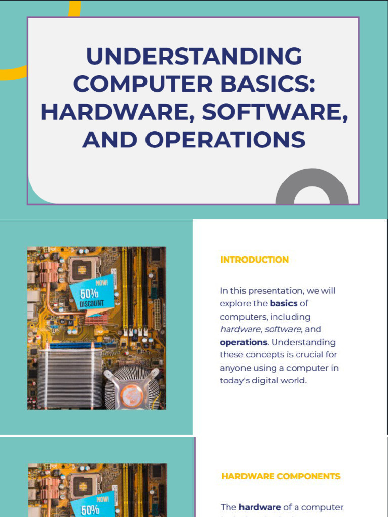 Day 1 - Computer Tutorial | PDF