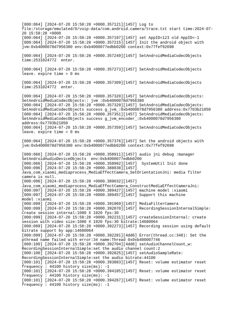 Android Camera Media Processing Log | PDF | Shader | Computing