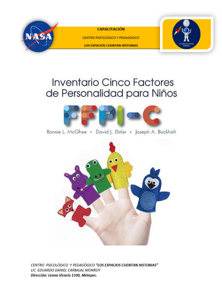 Evaluación de Personalidad Infantil FFPI-C | PDF | Sicología | Las ...