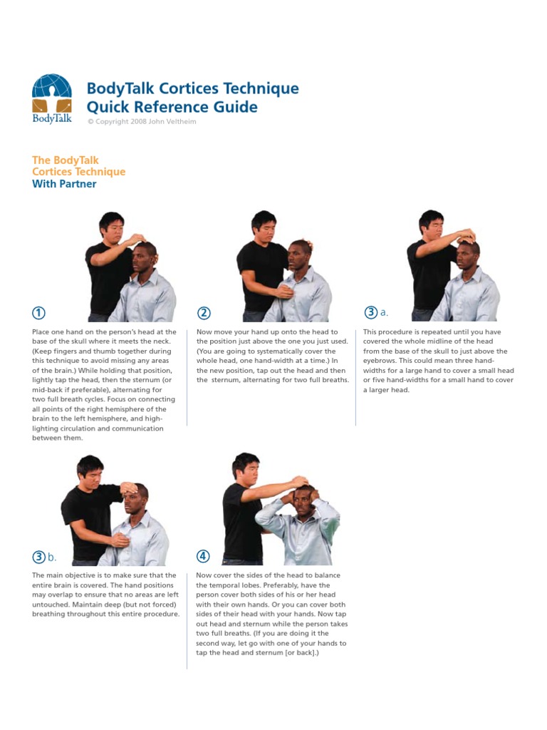 Bodytalk Cortices Technique | PDF | Hand | Cerebral Hemisphere