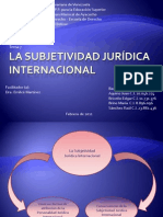 La Subjetividad Jurídica Internacional (Final)