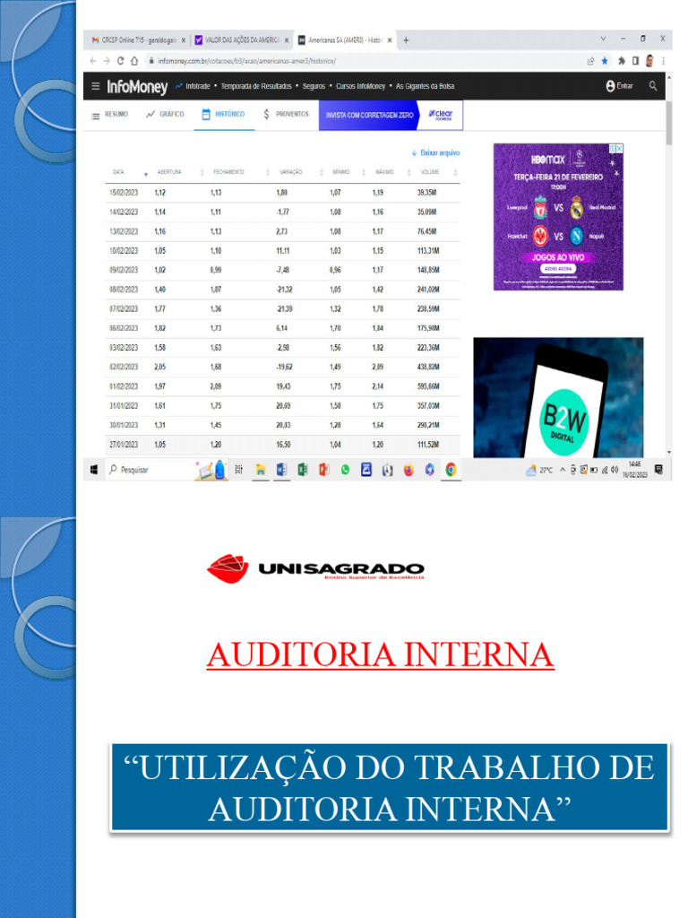 Aula 02 Auditoria Controle Interno | PDF | Auditoria interna | Gestão ...