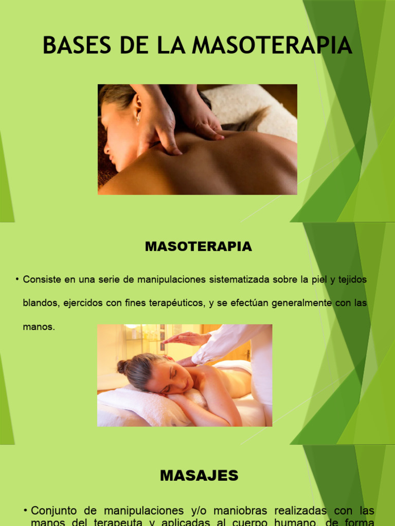Bases Masoterapia | PDF | Masaje | Anatomía