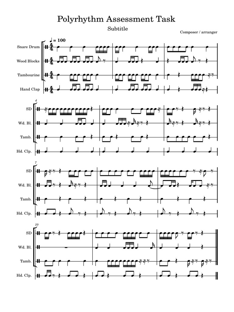 Polymeter Vs Polyrhythm