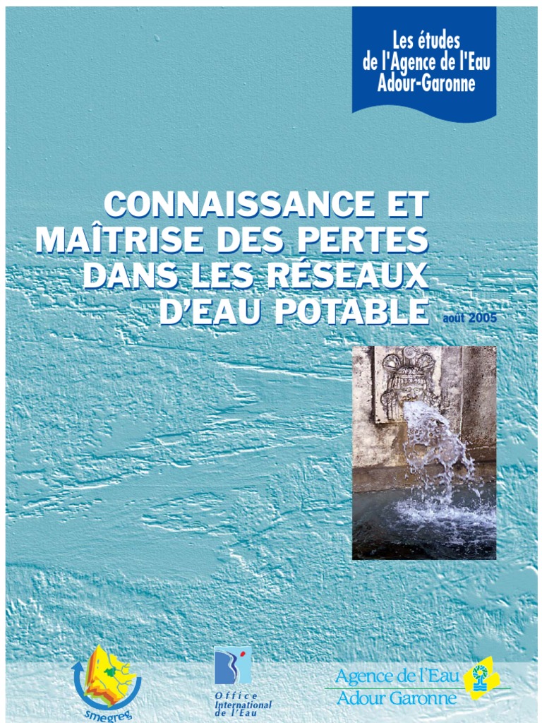Connaissance et maitrise des pertes dans les rÃ©seaux dÂ´eau potable