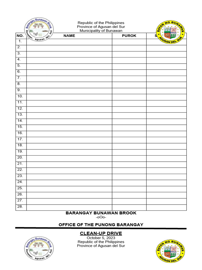 Attendance clean up drive pdf science mathematics