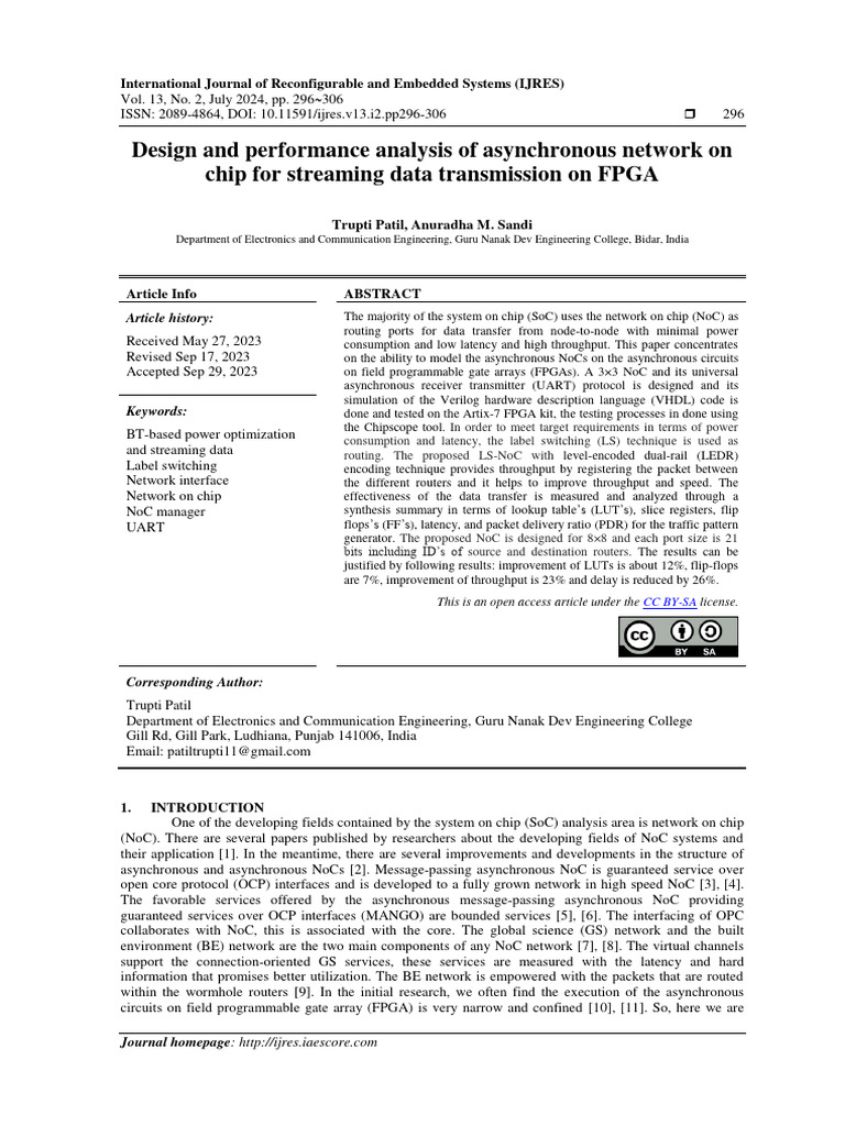 Design and Performance Analysis of Asynchronous Network On Chip For ...