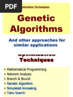 Genetic Algorithms: and Other Approaches For Similar Applications