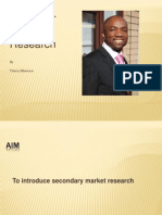 Secondary Research Methods by Thierry Mbenoun1