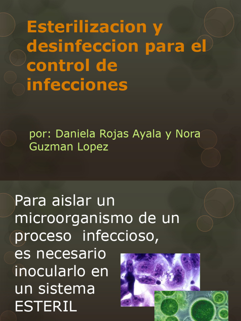 Esterilizacion y Desinfeccion para El Control de Infecciones | PDF ...