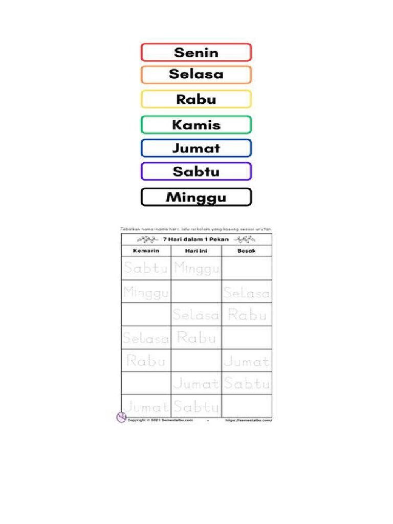Worksheet TK B 2 PDF