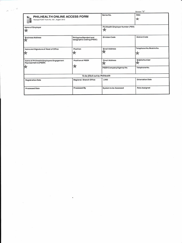 PHIC Online Access Form | PDF | Justice | Crime & Violence
