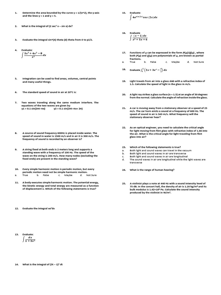 2324 ECE 131 W10 To W13 | PDF | Waves | Sound