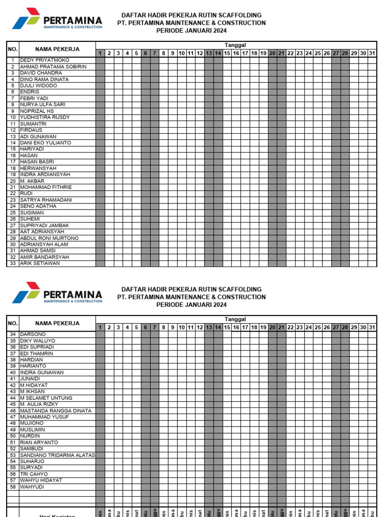 Contoh Absen | PDF