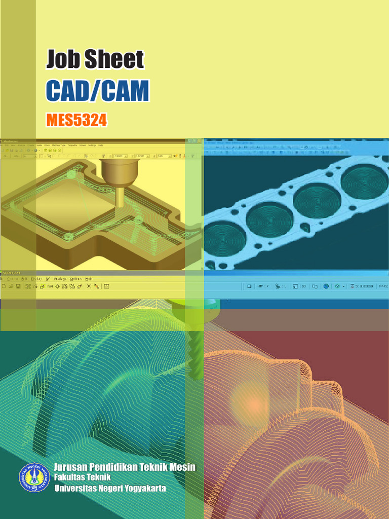Job Sheet CAD/CAM Teknik Mesin UNY | PDF | Komputer