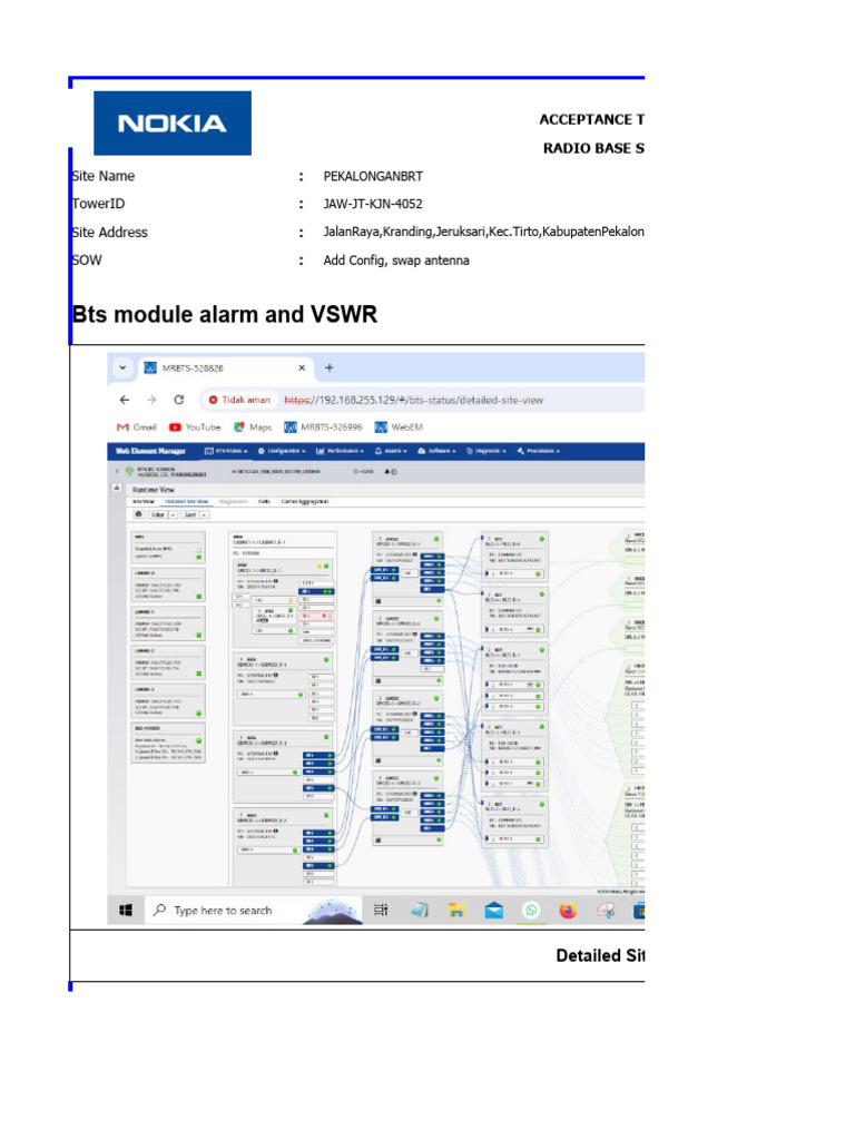Bts Module Alarm and VSWR JAW-JT-KJN-4052 - 160620240925 - 250620241159 ...