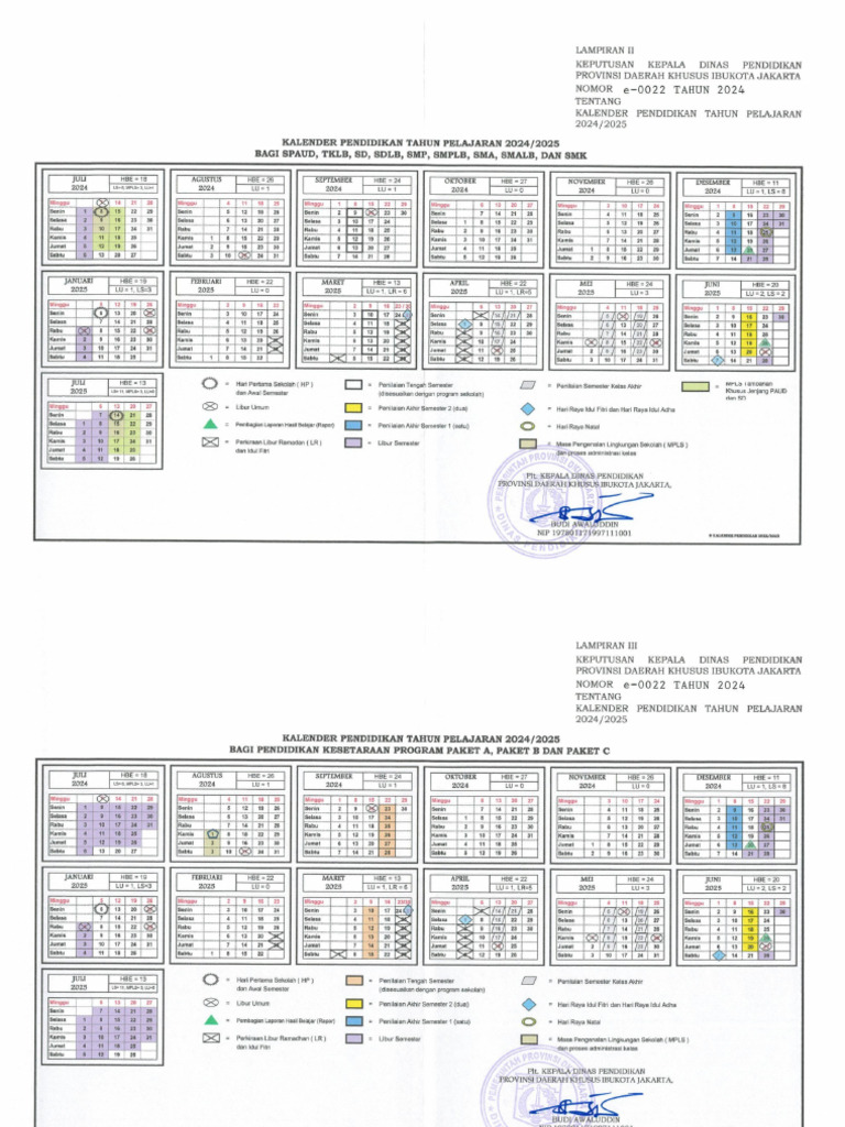 Kalender Pendidikan Tahun Pelajaran 2425 PDF