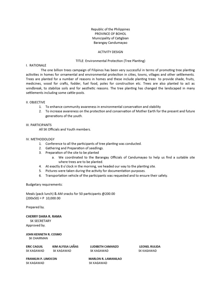 Bohol Tree Planting Initiative Guide | PDF