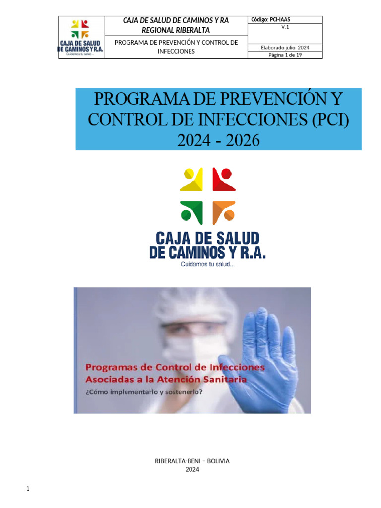 Programa de Prevención y Control de Infecciones | PDF | Hospital ...