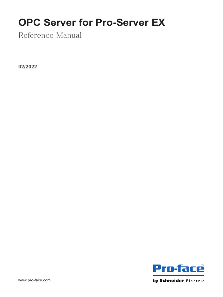 OPC Server for Pro-Server EX Manual | PDF | Microsoft Windows | Windows Xp