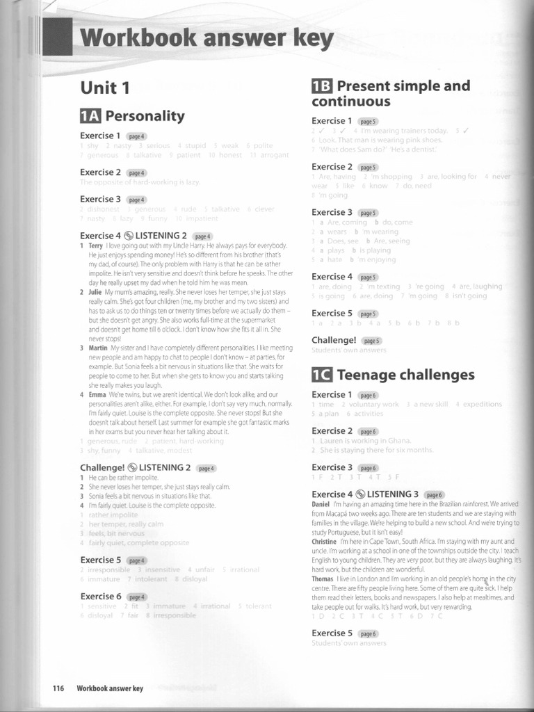 2ed WB Key | PDF
