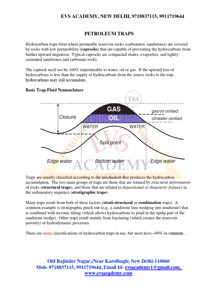 Understanding Petroleum Traps and Types | PDF | Petroleum Reservoir ...