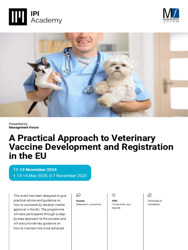 EU Veterinary Vaccine Development Guide | PDF | Business