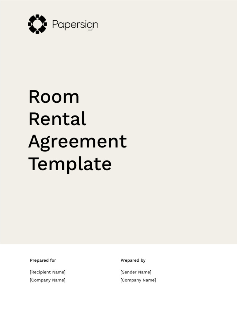 Room Rental Agreement Template | PDF | Leasehold Estate | Landlord