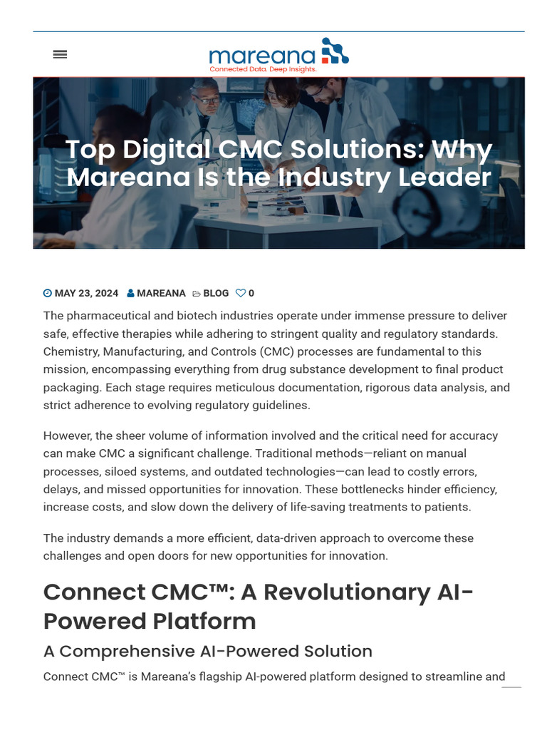 AI-Powered Solutions for CMC Efficiency | PDF | Artificial Intelligence ...