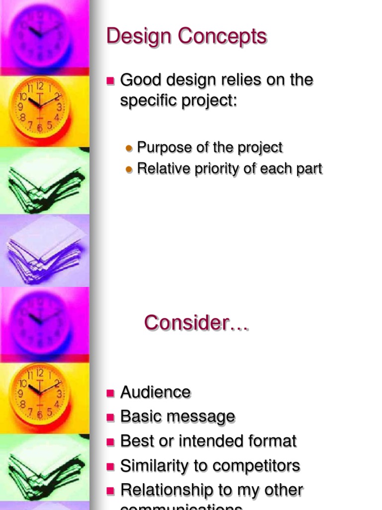 Design Concepts: Good Design Relies On The Specific Project | PDF ...