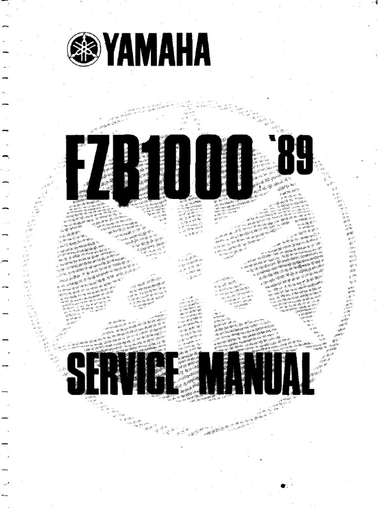 1 Yamaha-Fzr1000 89 Service Manual | PDF