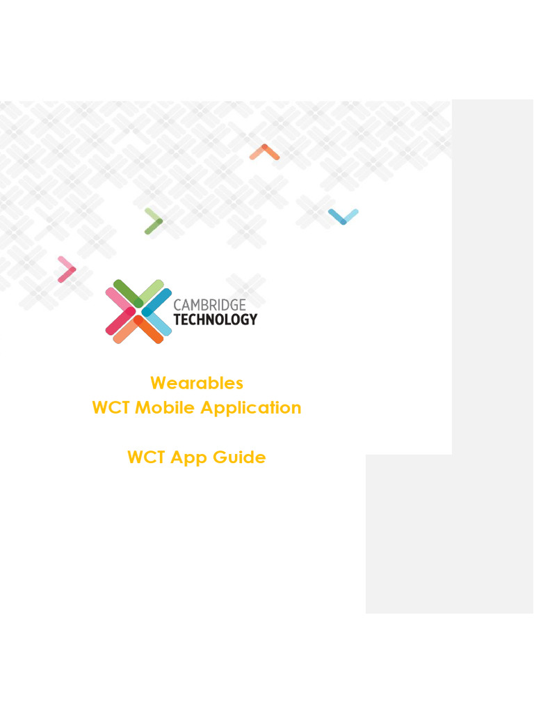 Wearables WCT Mobile App Guide - v1.4 - Updt0 | PDF | Password | Video