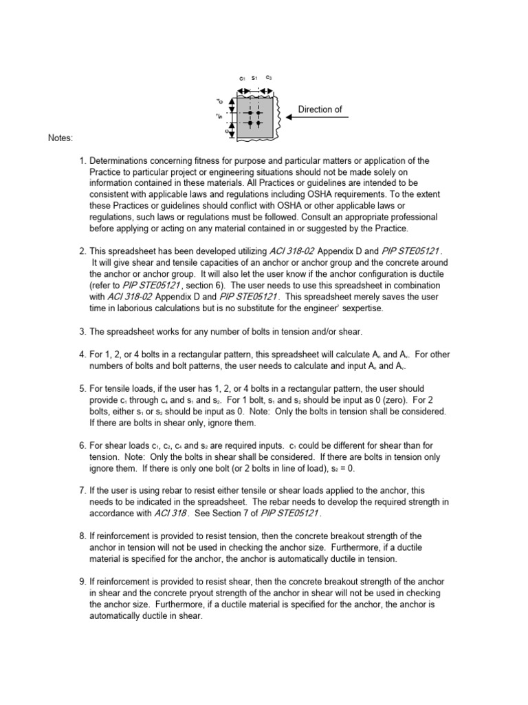 Anchor Capacity Calculation Guide | PDF | Applied And Interdisciplinary ...