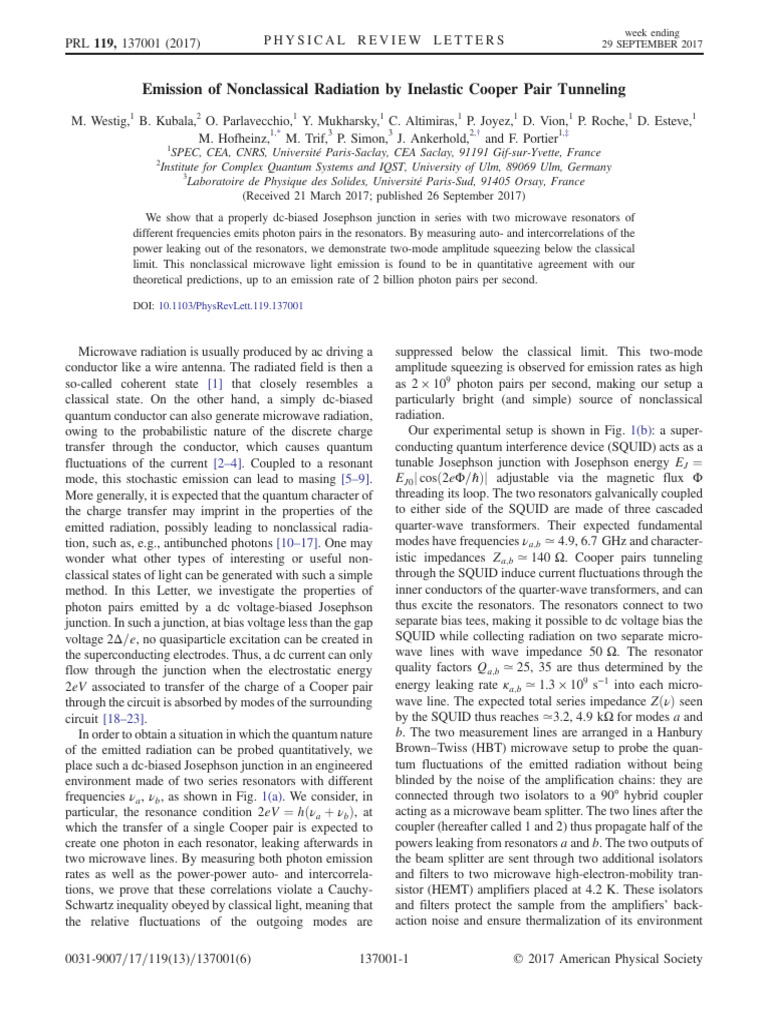 B 1 Emission of Nonclassical Radiation | PDF | Photon | Electromagnetic ...