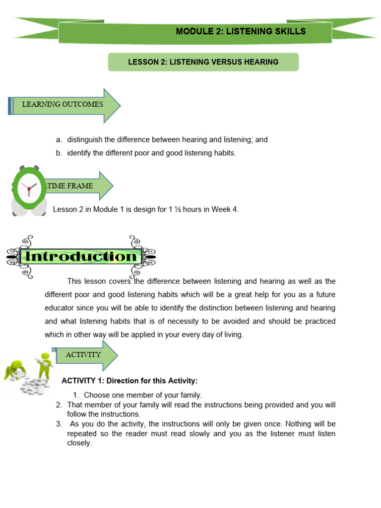 Chapter 2 Lesson 2 Pdf Attention Psychological Concepts