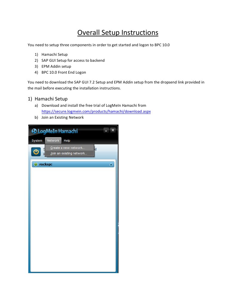 BPC 10.0 Setup Guide & Logon Instructions | PDF | Business | Computers
