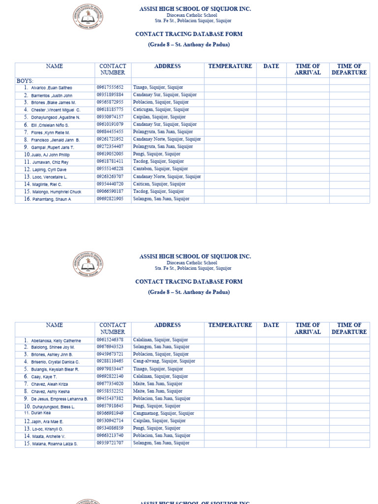 Contact Racing Form | PDF