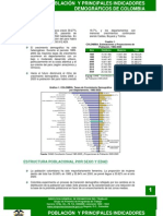 Indicadores Demográficos de Colombia