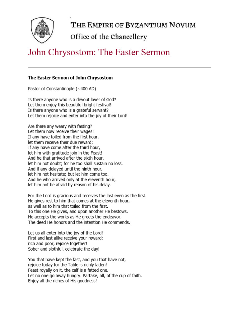 Chrysostom sermon date of christmas