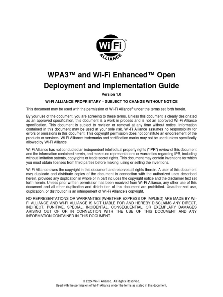 WPA3 Deployment and Transition Guide | PDF | Wi Fi | Espionage Techniques