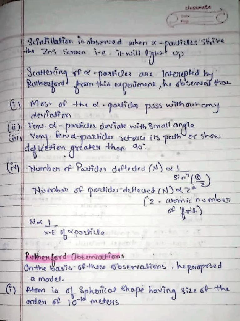 Structure Of Atom Pdf